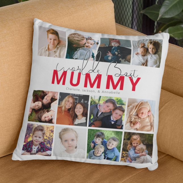 Världens Bästa Mamma | Fotokollage Kudde (Skapare uppladdad)