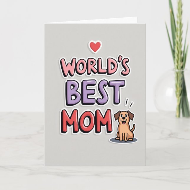 Världens Bästa Mamma Grafik Kort (Framsida)