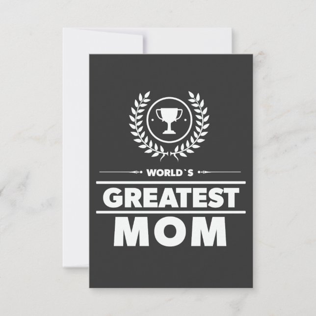 Världens Bästa MAMMA Härlig Utmärkelse Mors Dag Tack Kort (Framsida)