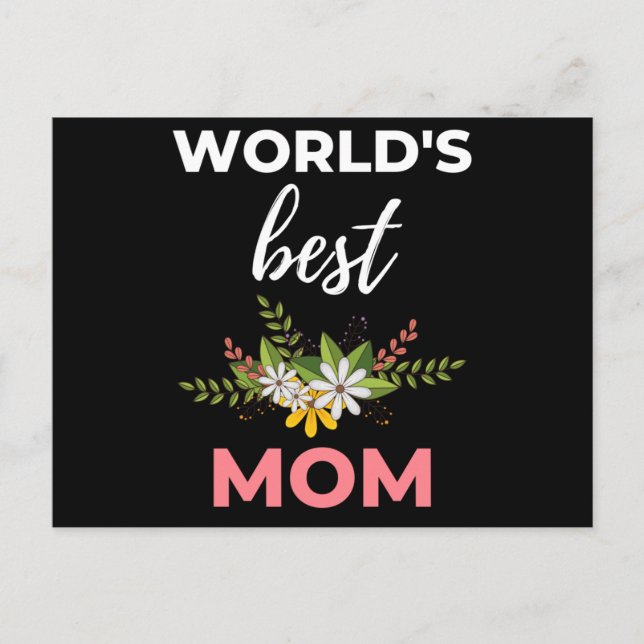 Världens Bästa Mamma Helg Vykort (Framsida)