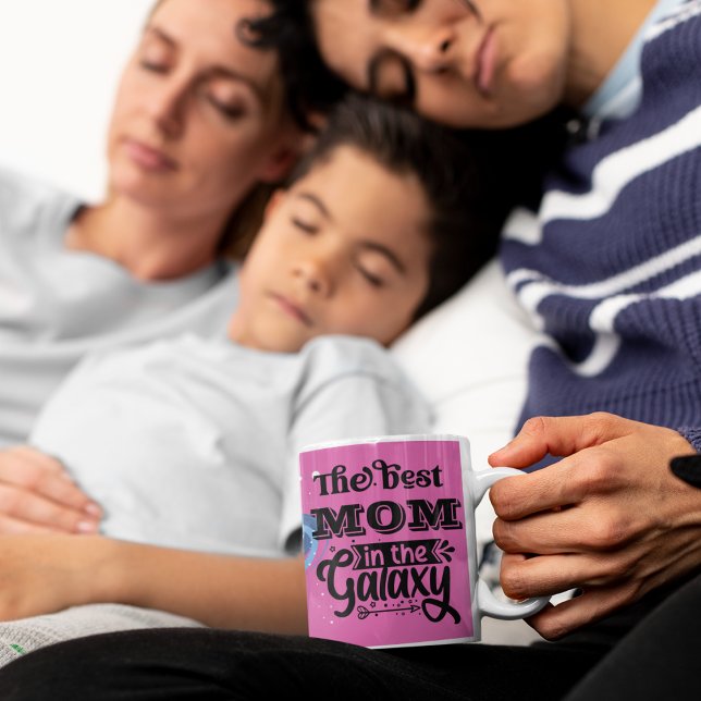 Världens bästa Mamma i galaxtrofi underbarare Mor Kaffemugg (Best Mom)