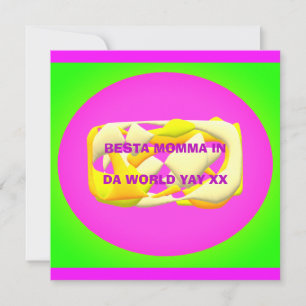 Världens bästa Mamma i mycket färgstark designtext