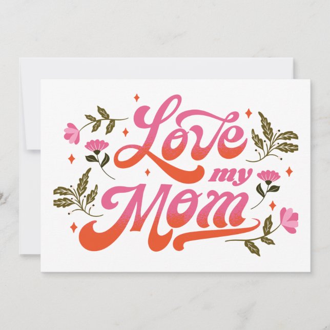 Världens Bästa Mamma Inbjudningar (Framsida)