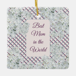 Världens bästa Mamma Julgransprydnad Keramik