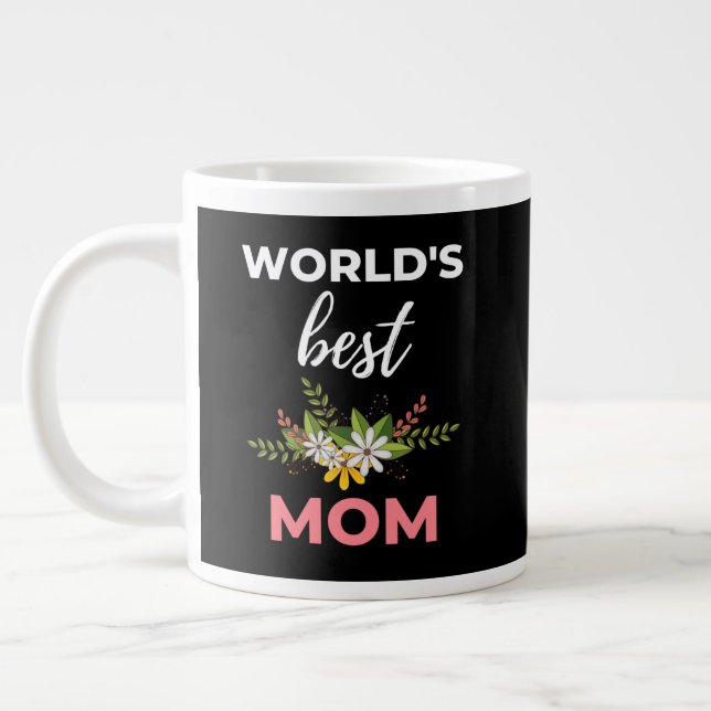 Världens Bästa Mamma Jumbo Mugg (Vänster)