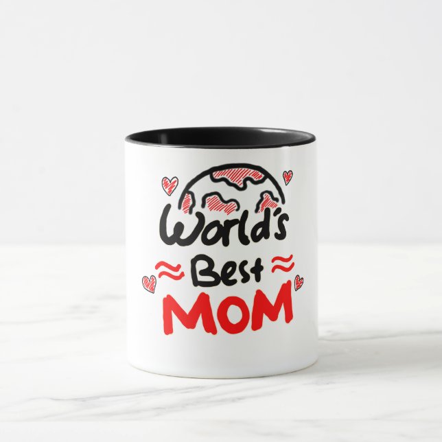 Världens Bästa Mamma Kaffe Mugg  (Center)