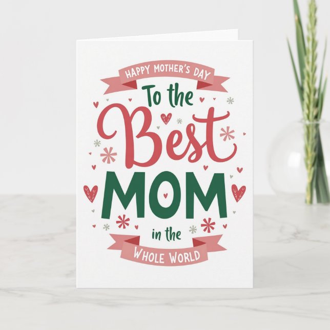 Världens Bästa Mamma Kort (Framsida)