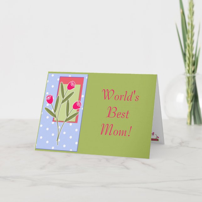Världens bästa Mamma! Kort (Framsida)