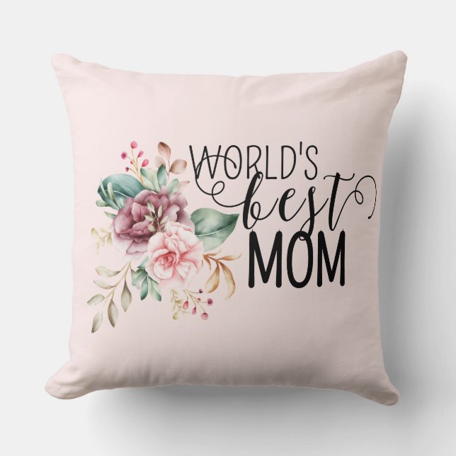 Världens BÄSTA Mamma Kudd Fadersdagspresent Kudde (Framsida)