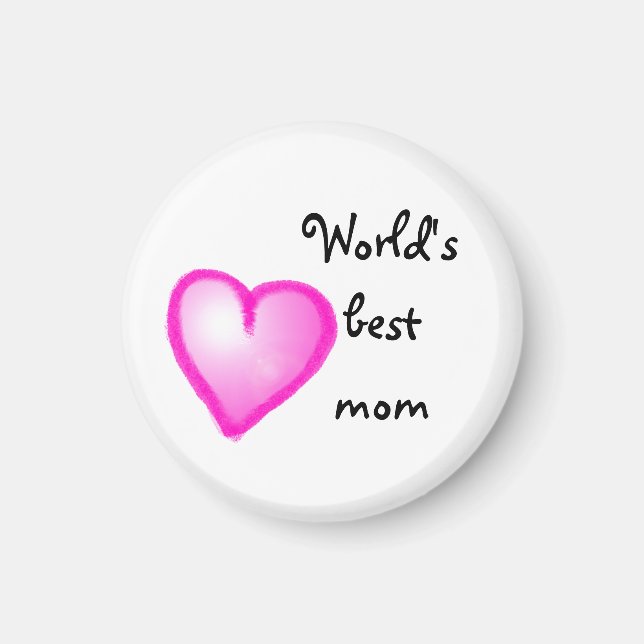 Världens bästa mamma magneet magnet (Framsidan)