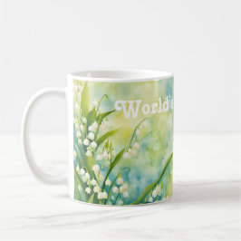 Världens bästa Mamma, maj månatliga blommor Kaffemugg