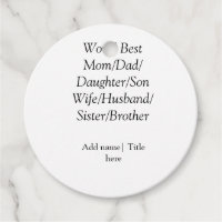 Världens bästa mamma-make-fru, pappa-dotter