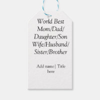 Världens bästa mamma-make-fru, pappa-dotter