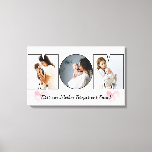 Världens bästa mamma mamma någonsin canvastryck (Framsida)