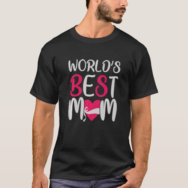 Världens bästa Mamma Mor-familj T Shirt (Framsida)
