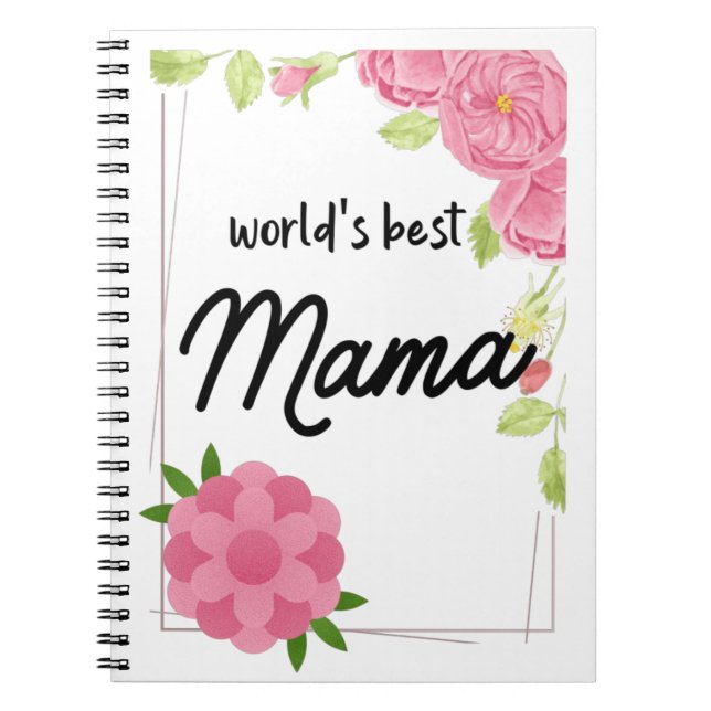 Världens bästa Mamma - Mors dag Anteckningsbok (Framsidan)
