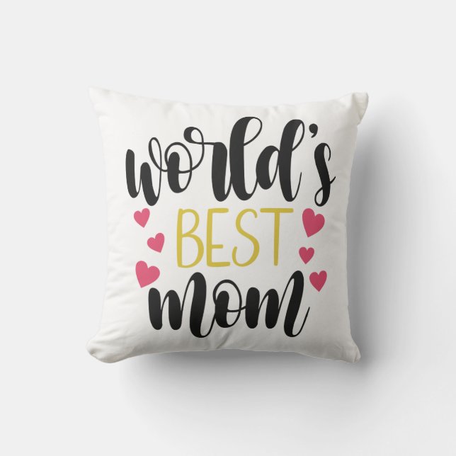 Världens bästa Mamma-Mors dag| Dekorativ kudde (Framsida)