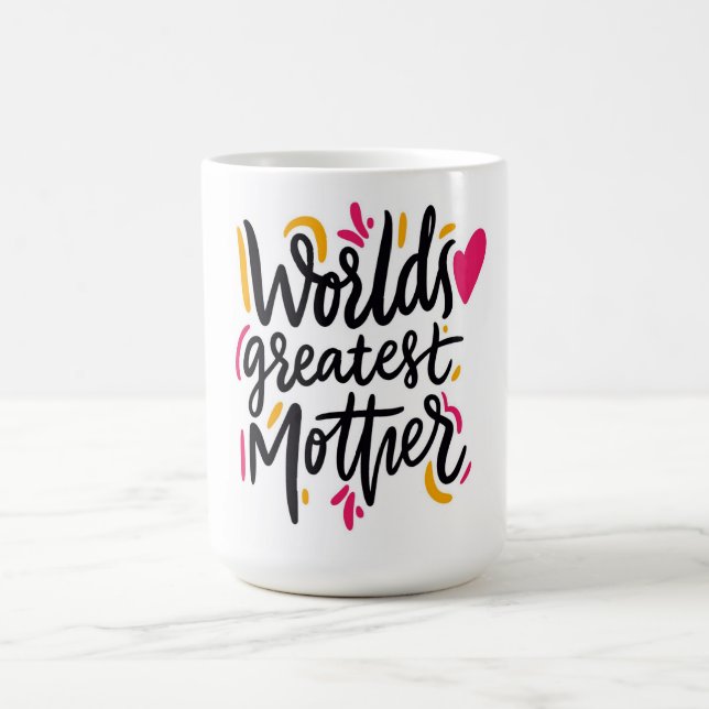 Världens Bästa Mamma Mors Dag Kaffe Mugg (Center)