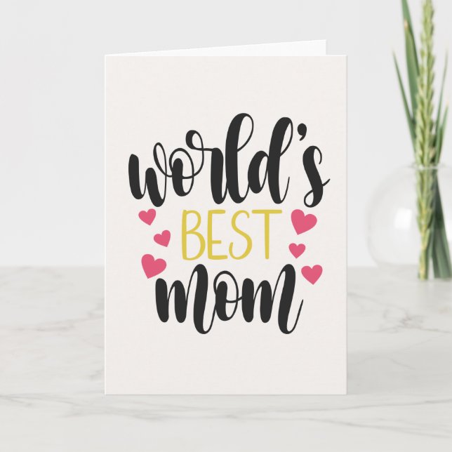 Världens bästa Mamma Mors dag | Kort för hälsning (Framsida)