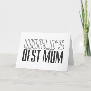 Världens bästa Mamma-Mors dag  Mottagningskort Kort