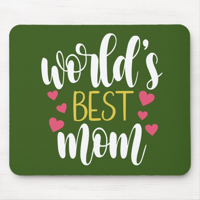 Världens bästa Mamma Mors dag | Mousepad Musmatta (Framsidan)