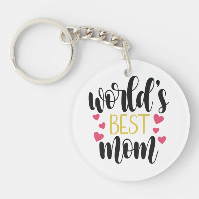 Världens bästa Mamma-Mors dag| Nyckelkedja (Framsidan)