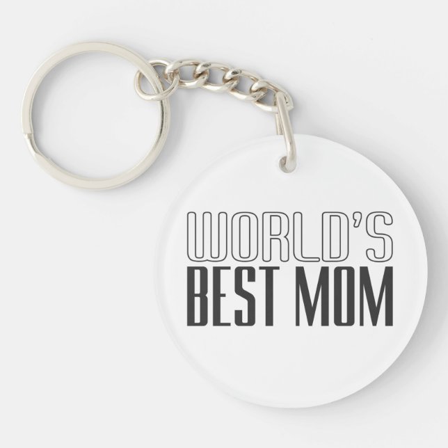 Världens bästa Mamma-Mors dag| Nyckelkedja (Framsidan)