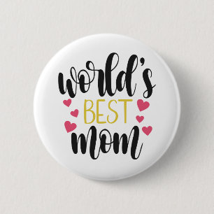 Världens bästa Mamma-Mors dag PIN-knapp Knapp