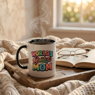 Världens bästa mamma, Mors dag-present, retrotyp Mugg