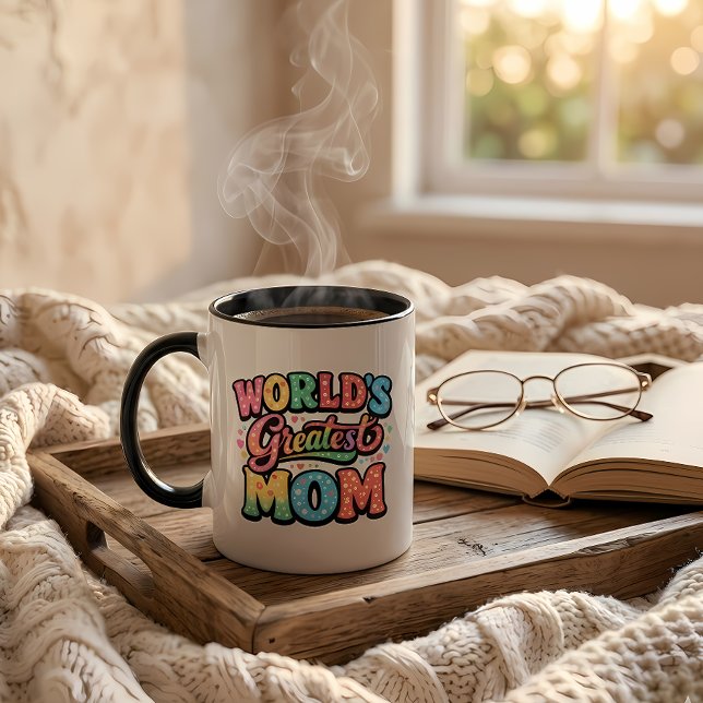 Världens bästa mamma, Mors dag-present, retrotyp Mugg (Skapare uppladdad)