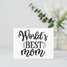 Världens bästa mamma - Mors dag Vykort