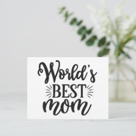 Världens bästa mamma - Mors dag Vykort