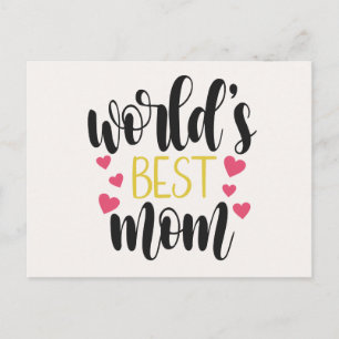 Världens bästa Mamma Mors dag   vykort