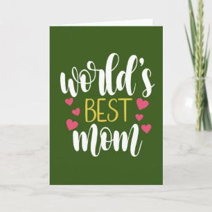 Världens Bästa Mamma Mors Dag Vykort