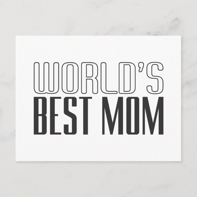 Världens bästa Mamma Mors dag | vykort (Framsida)