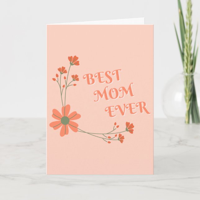 Världens bästa Mamma någonsin - världens bästa Mam Kort (Framsida)