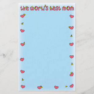 världens bästa mamma pappersvaror brevpapper