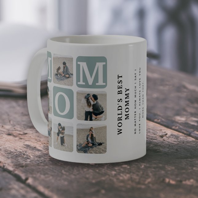 Världens bästa Mamma Photo Collage Coffee Mugg (Skapare uppladdad)