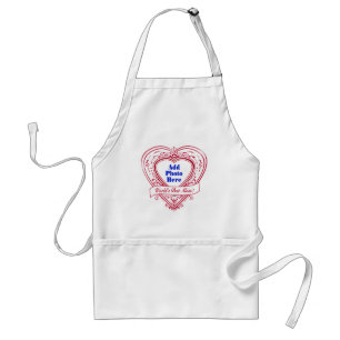 Världens bästa Mamma! Photo Red Hearts Förkläde