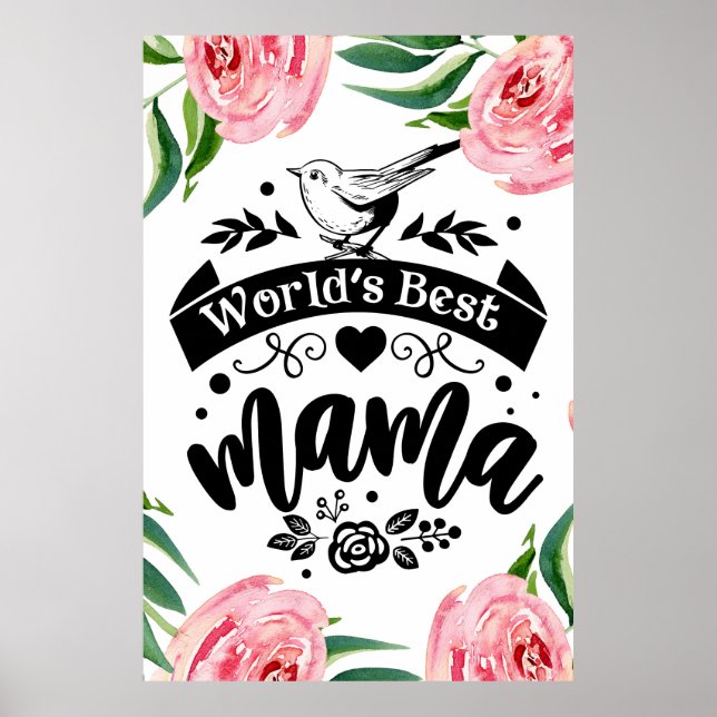 Världens bästa mamma poster (Framsidan)