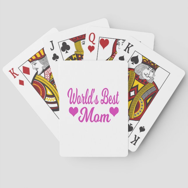 Världens Bästa Mamma Rosa Casinokort (Baksidan)