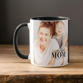 Världens bästa Mamma sedan 20XX Modern Foton Mugg