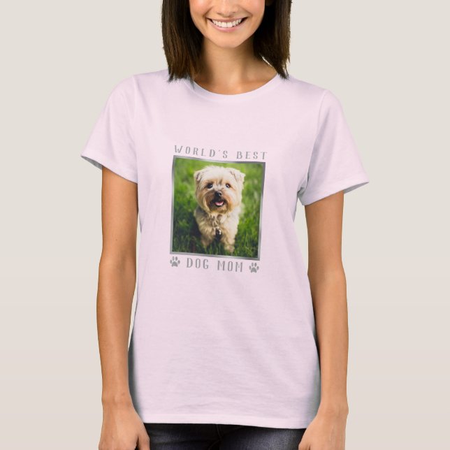Världens bästa Mamma Silver Foil Tass avtryck-foto T Shirt (Framsida)