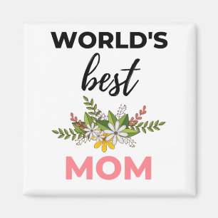 Världens bästa Mamma svart Magnet