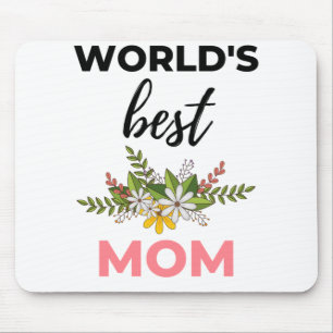 Världens bästa Mamma svart Musmatta