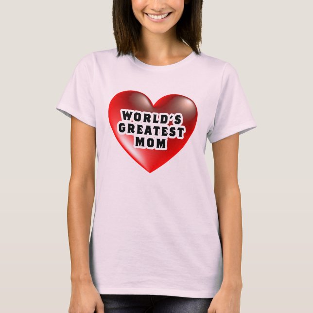Världens Bästa Mamma T-Shirt (Framsida)