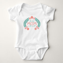 Världens bästa mamma text blommig t shirt