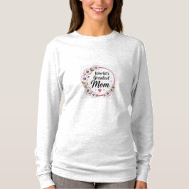 Världens Bästa Mamma Tusenskönas Krans T Shirt
