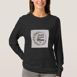 Världens Bästa Mamma Tusenskönas Krans T Shirt