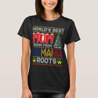 Världens Bästa Mamma Uppvuxen i Rumänien Julpresen T Shirt